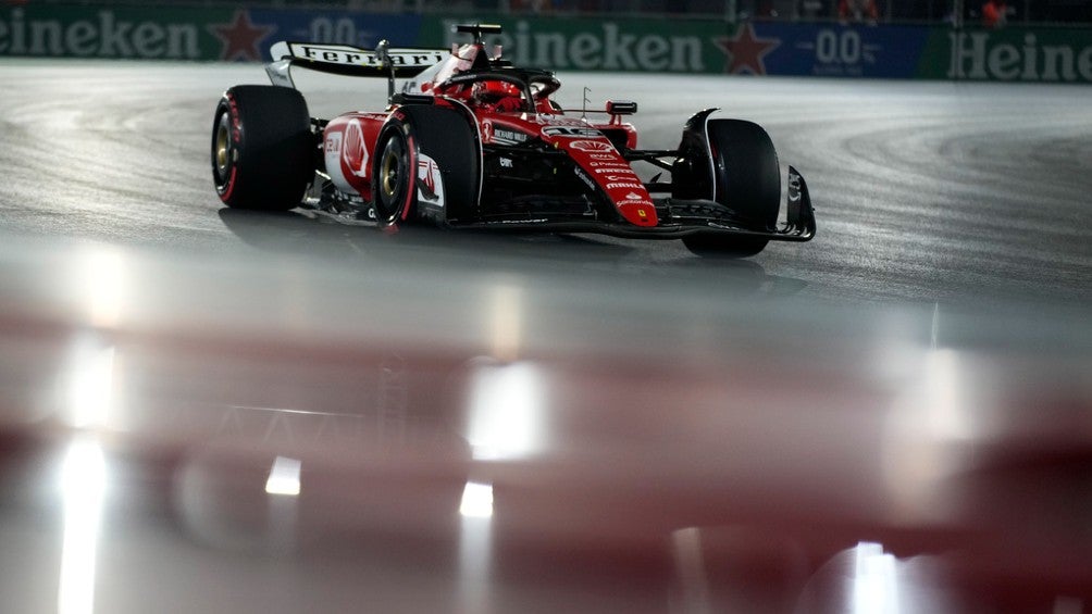 Charles Leclerc corriendo en el sprint