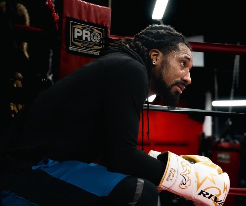 Demetrius Andrade durante su entrenamiento