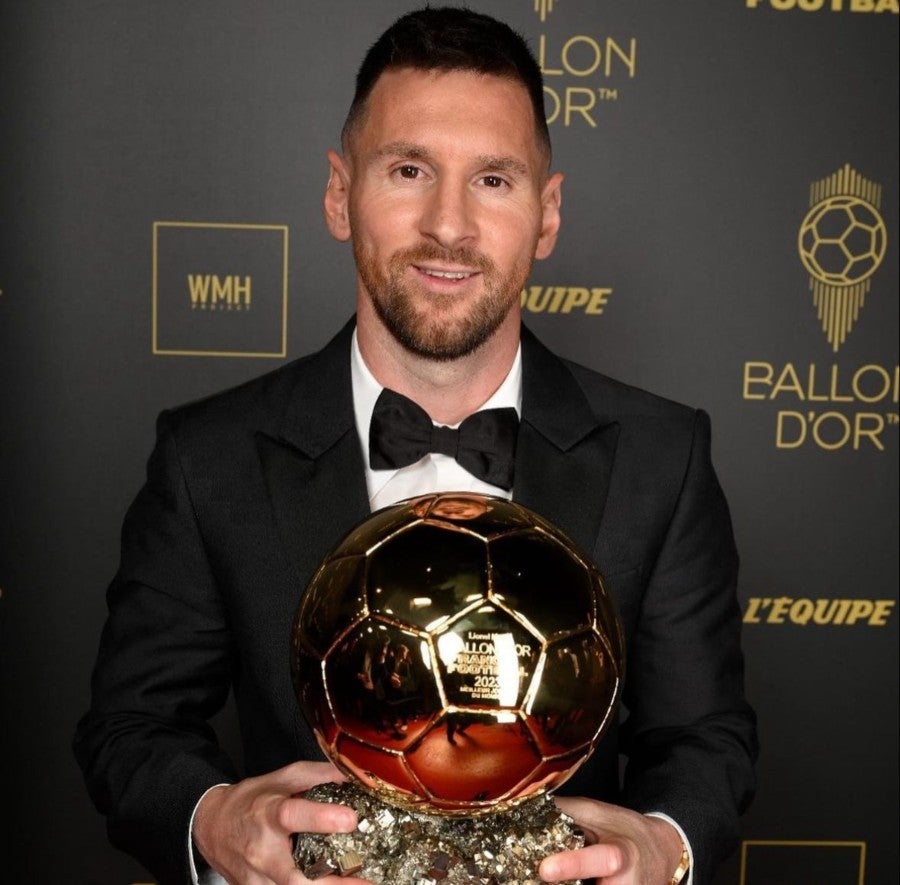 Leo Messi wins Ballon d'Or eight times