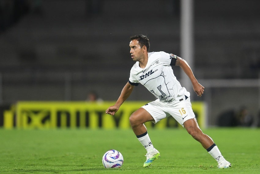 Aldrete en un partido con Pumas