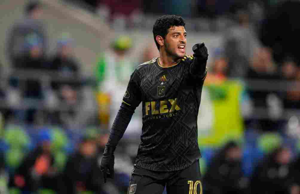 Vela durante el partido contra Seattle Sounders