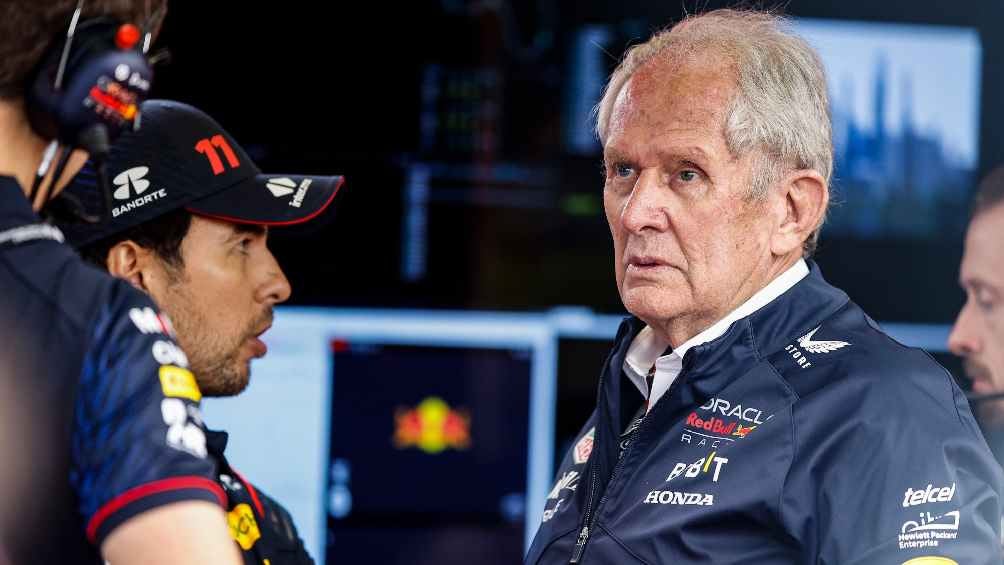 Helmut Marko lamentó la falta de podio para Checo Pérez: 'A Leclerc le faltó bajar la velocidad'