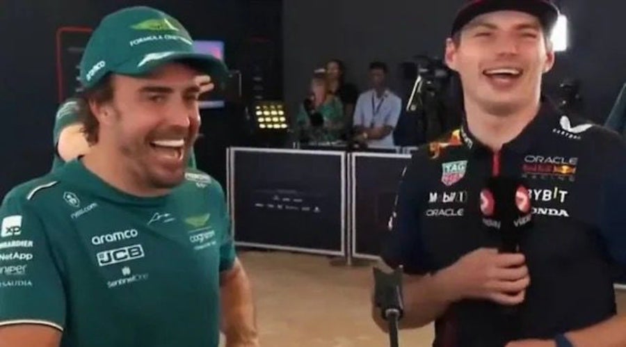 Max Verstappen entrevistó a Fernando Alonso