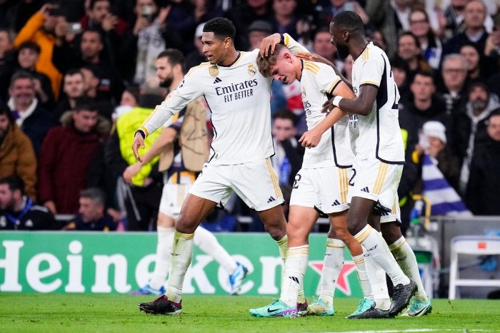 Nico Paz anotó el tercer gol del Real Madrid