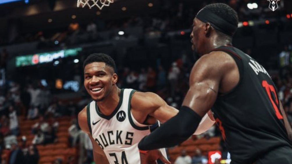 Giannis en el partido contra el Heat