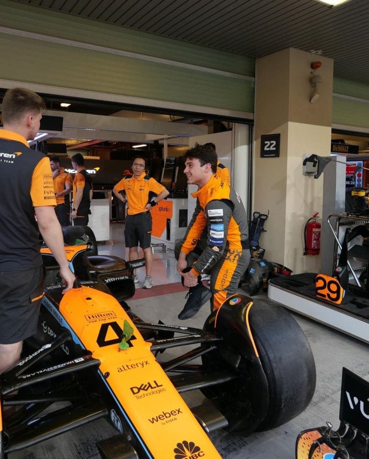 O´Ward en sus pruebas con McLaren 