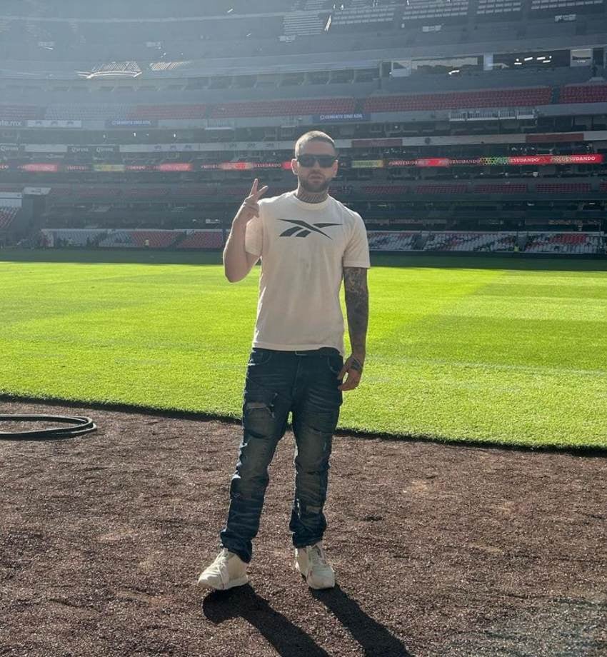 Yoiker en su visita al Estadio Azteca