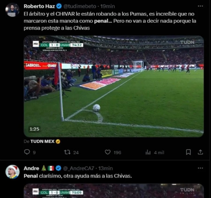 Comentarios de la afición