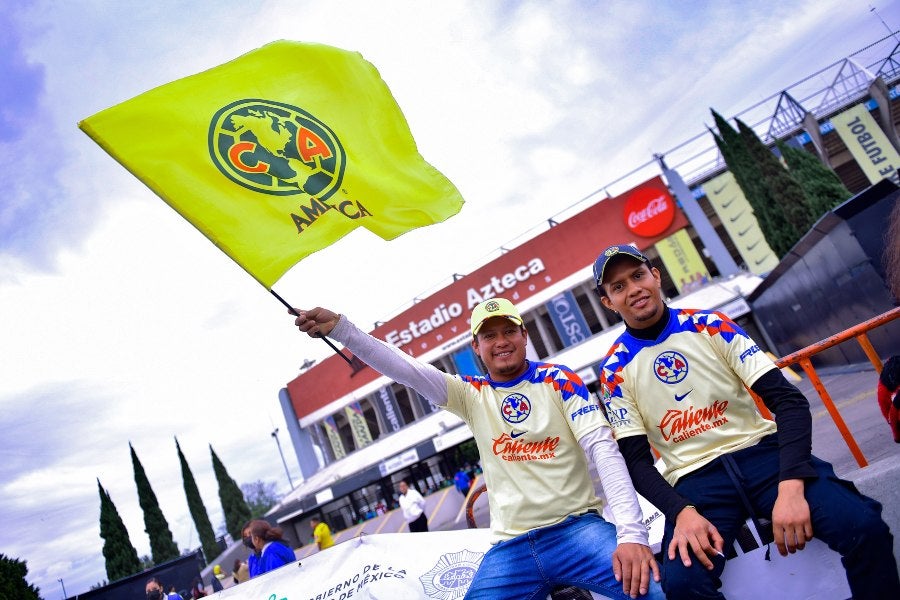 Aficionados del América en el Estadio Azteca