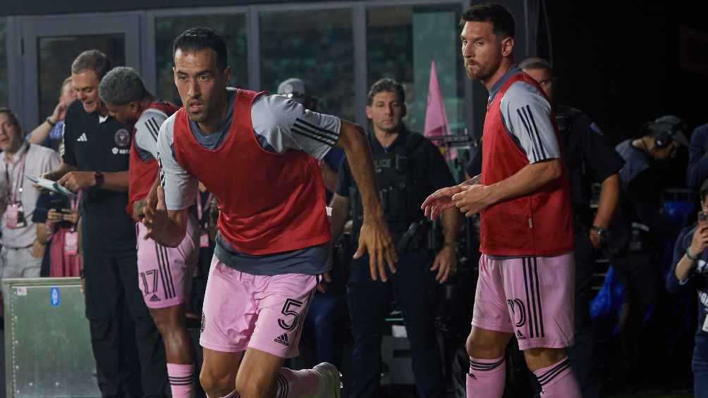 Lionel Messi y Sergio Busquets captados disfrutando de sus vacaciones en Miami