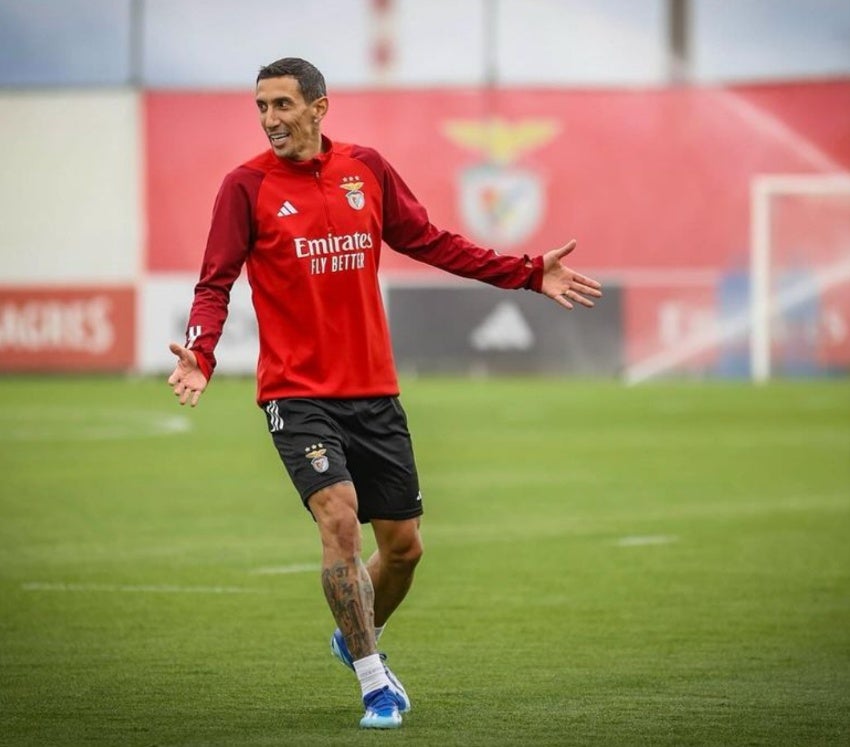 Benfica en entrenamiento con Benfica