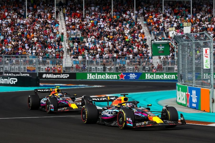 Checo Pérez contra Verstappen en Miami