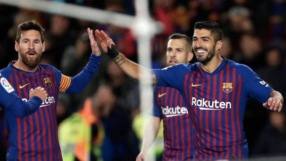 Suárez y Messi en el Barcelona