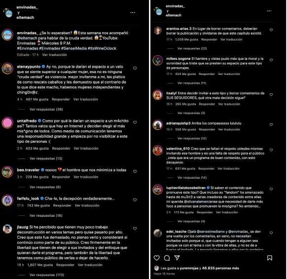 Los reclamos siguen llegando por parte de conocidos y seguidores de las actrices.