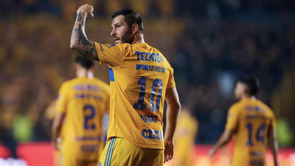 Gignac, en festejo de gol