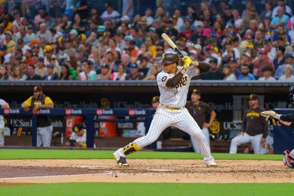 Juan Soto jugando con los Padres 