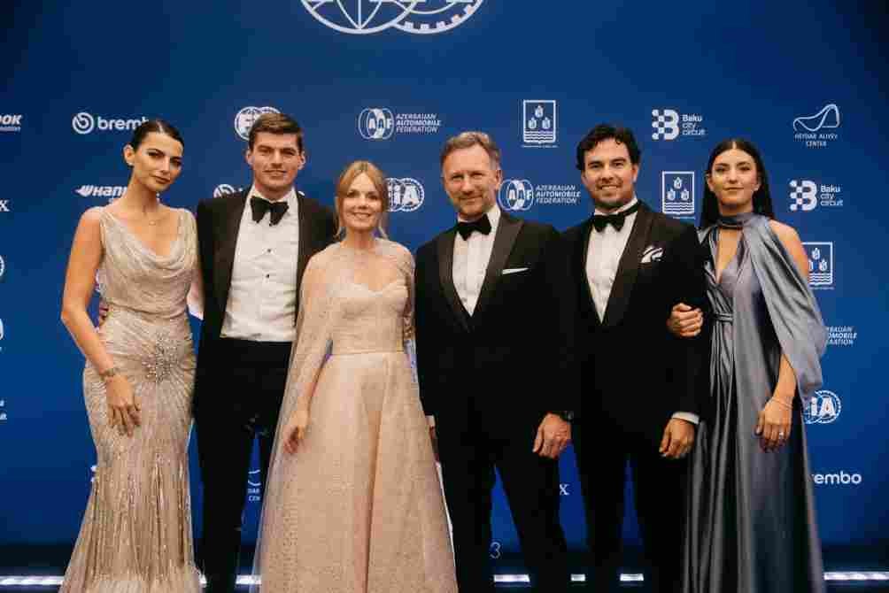 El equipo de Red Bull en la gala de la FIA