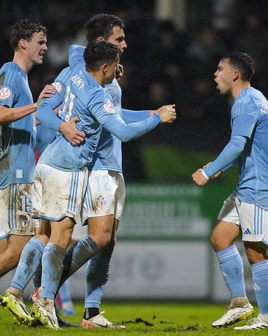 El celta venció 2-1 