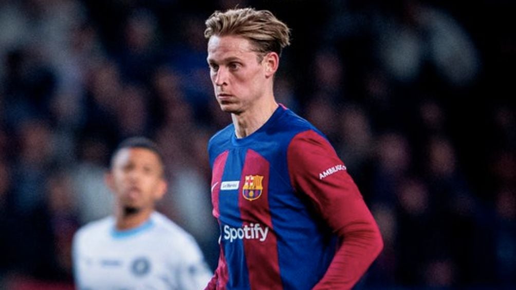 De Jong durante el partido