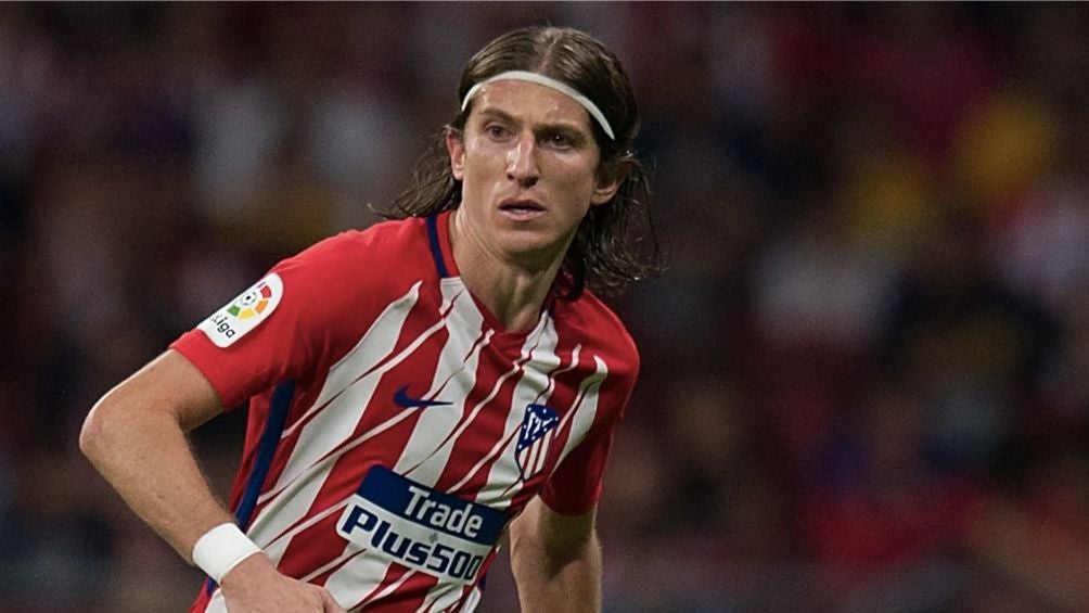 Filipe Luis con el Atlético de Madrid 