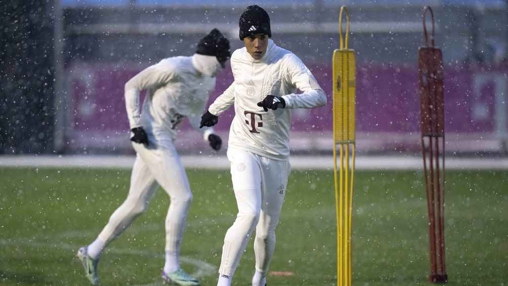 El volante se prepara para el partido