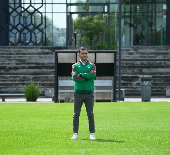 Jaime Lozano entrenando con la Selección Mexicana 