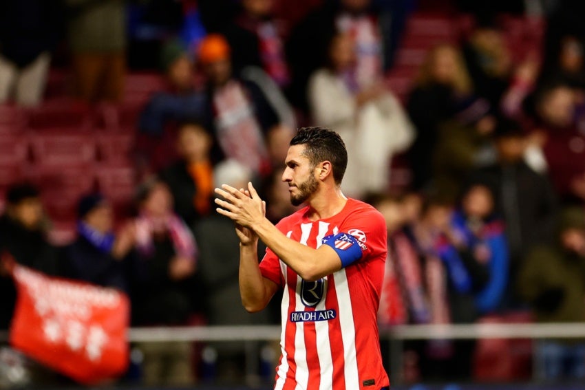 Saúl con el Atlético 