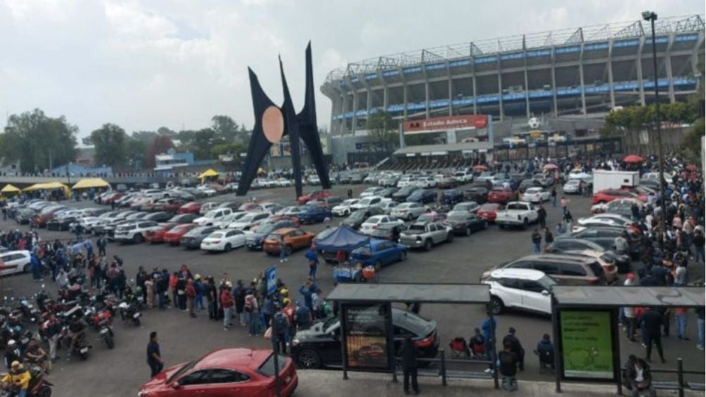 Así estaban las filas en el Azteca