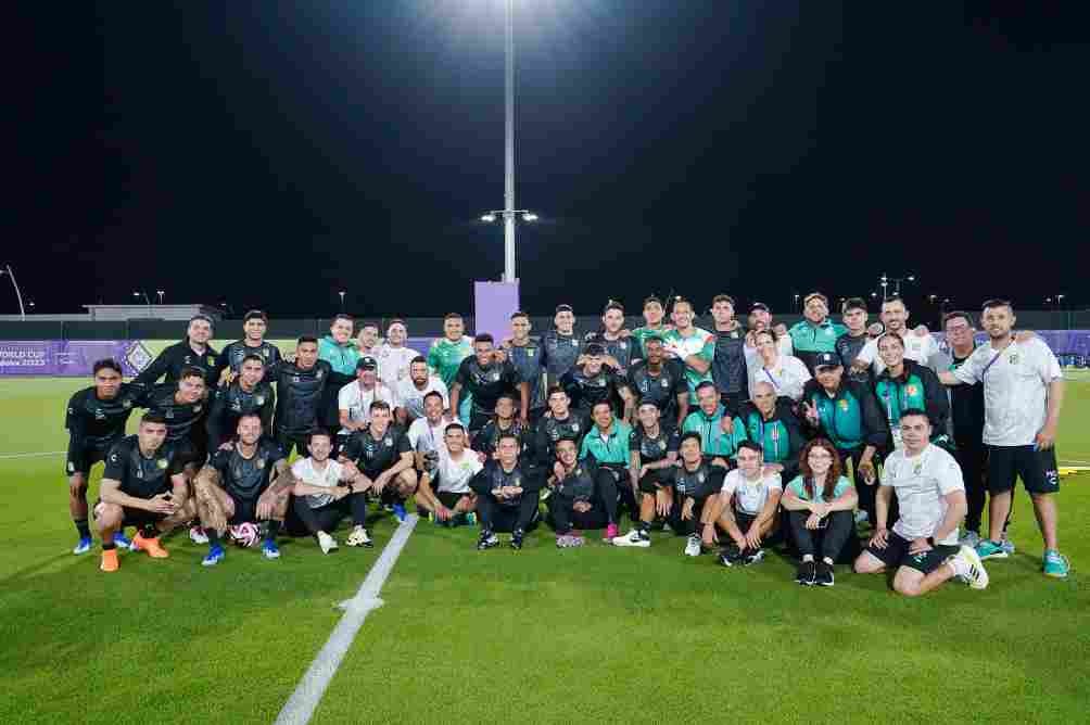 León tras su primer entrenamiento en Arabia Saudita