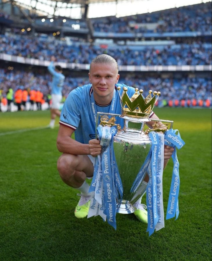 Erling Haaland ganó el triplete con el Manchester City