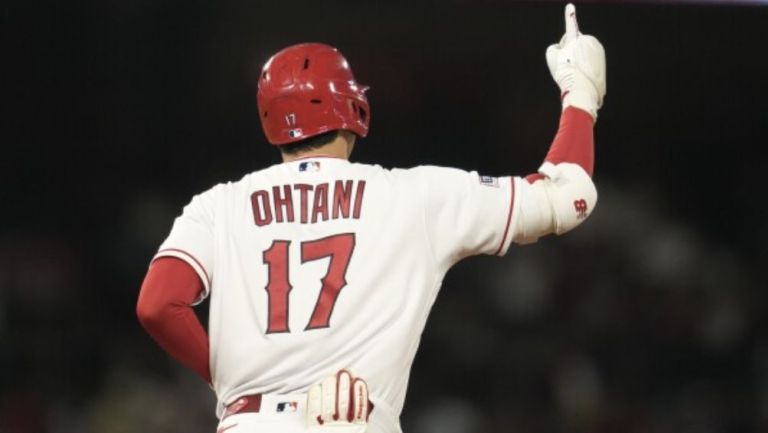 Ohtani jugando con los Angels 