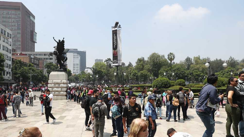 Transeúntes y usuarios bancarios han reportado robos frente a La Alameda Central. 