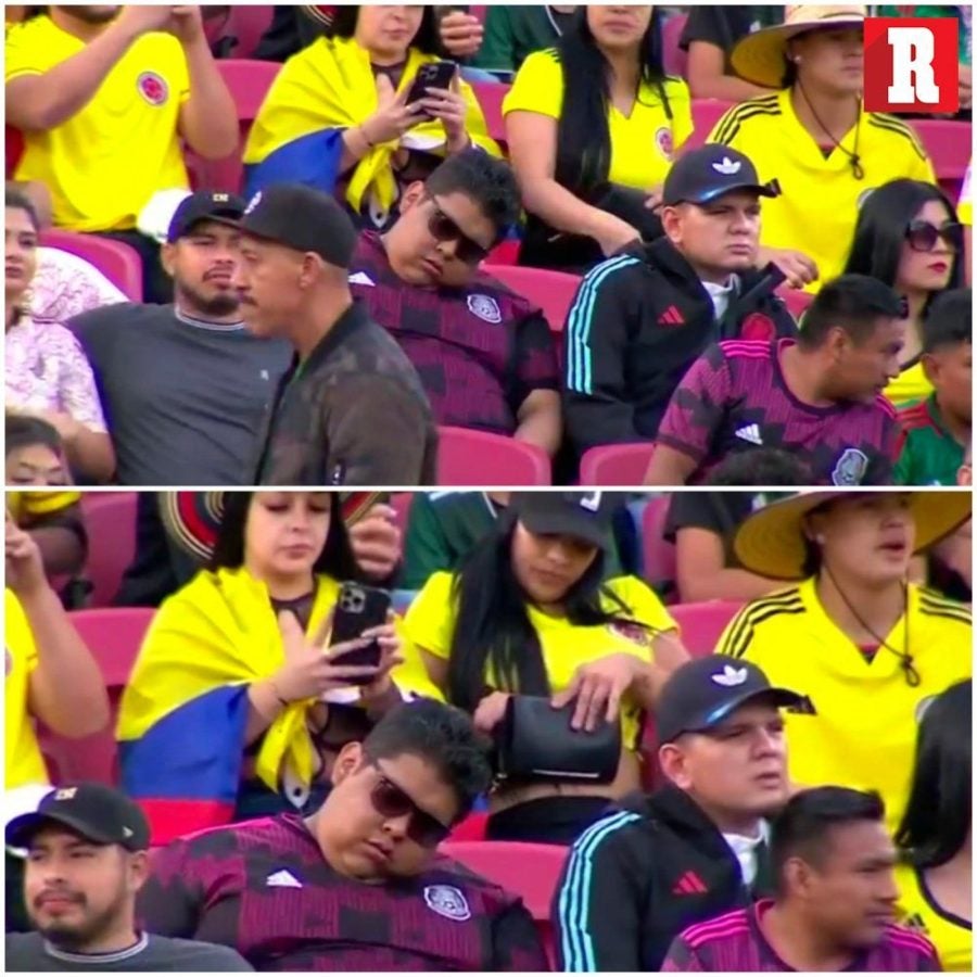 Aficionado de México se quedó dormido