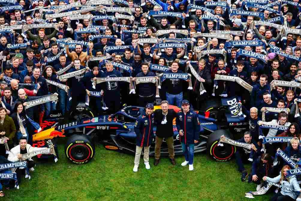 El equipo de Red Bull en Milton Keynes