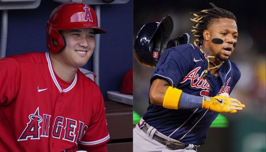 Shohei Ohtani y Ronald Acuña Jr.