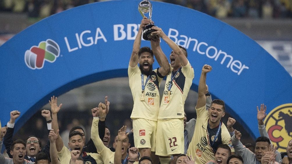 América celebrando el título de 2018