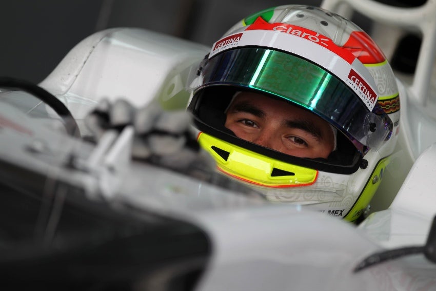 Checo Pérez con Sauber