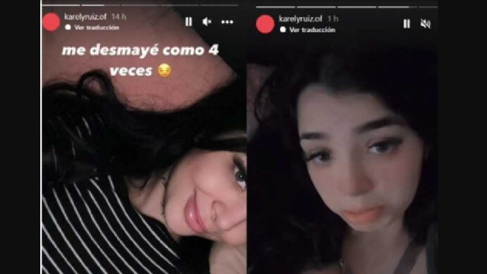 La chica de 23 compartió que se sentía muy mal. 