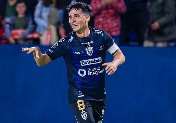 Lorenzo Faravelli, en festejo de gol