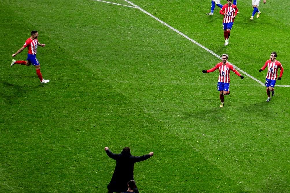 El Atlético de Madrid sacó el empate