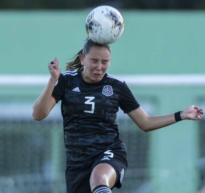 Tanna Sánchez durante un partido