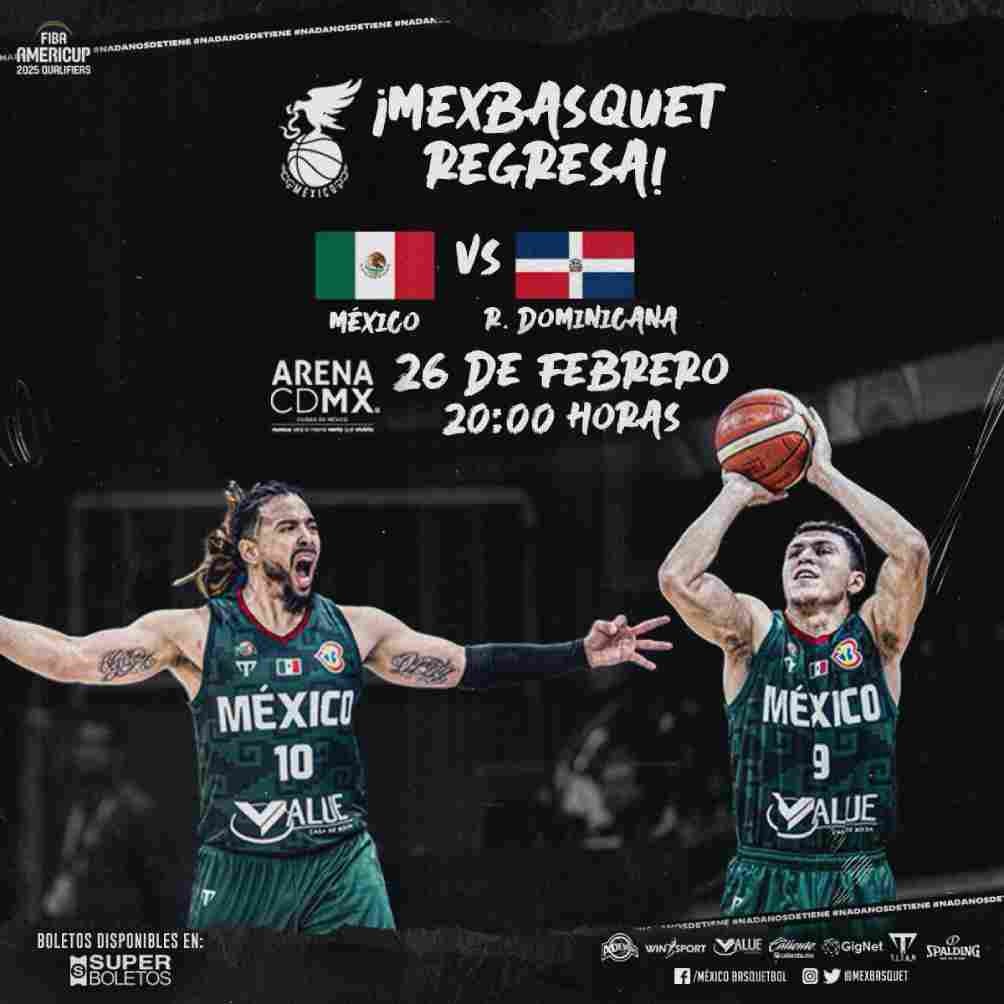 La Selección Mexicana de Basquetbol volverá a jugar en casa