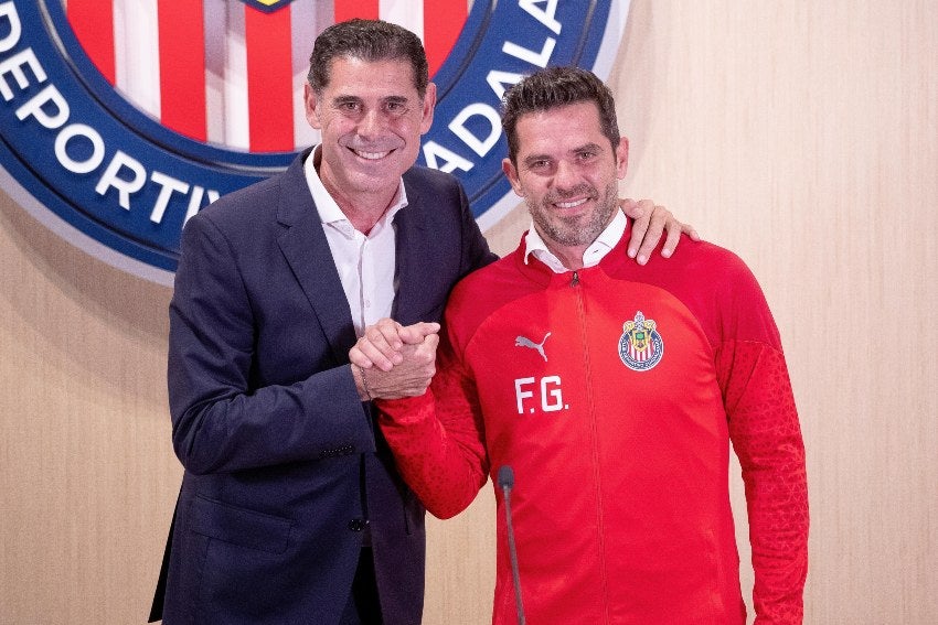 Fernando Hierro con Gago 