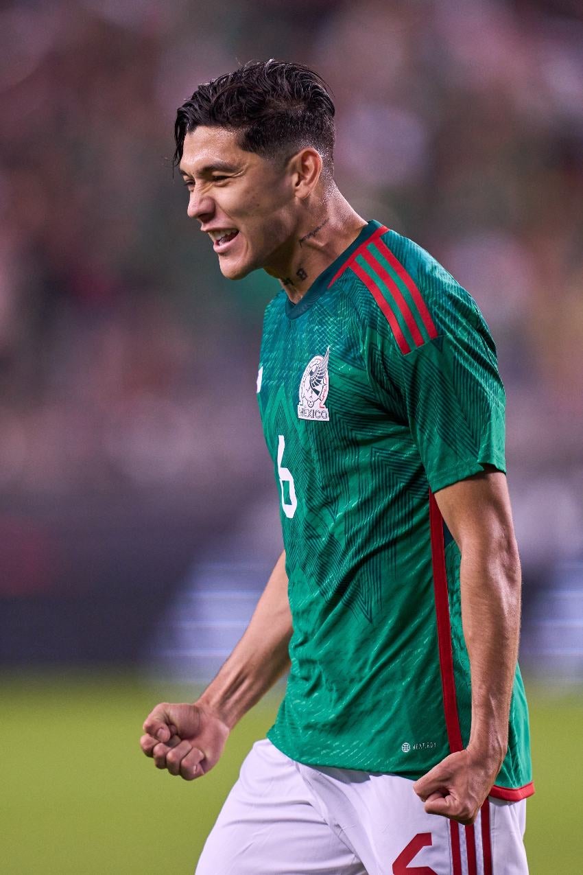 Arteaga en un partido de México