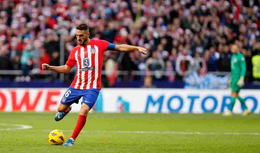 Koke durante el encuentro ante Sevilla