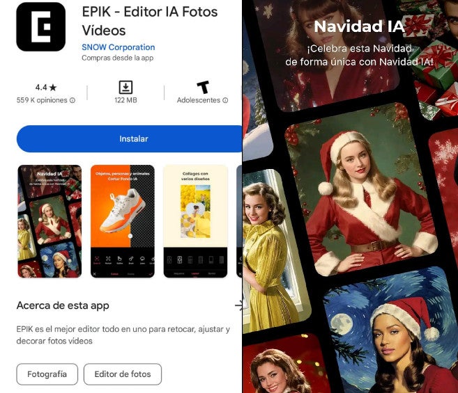 La aplicación de 'Epik' es de paga y está disponible en Android y iOS.