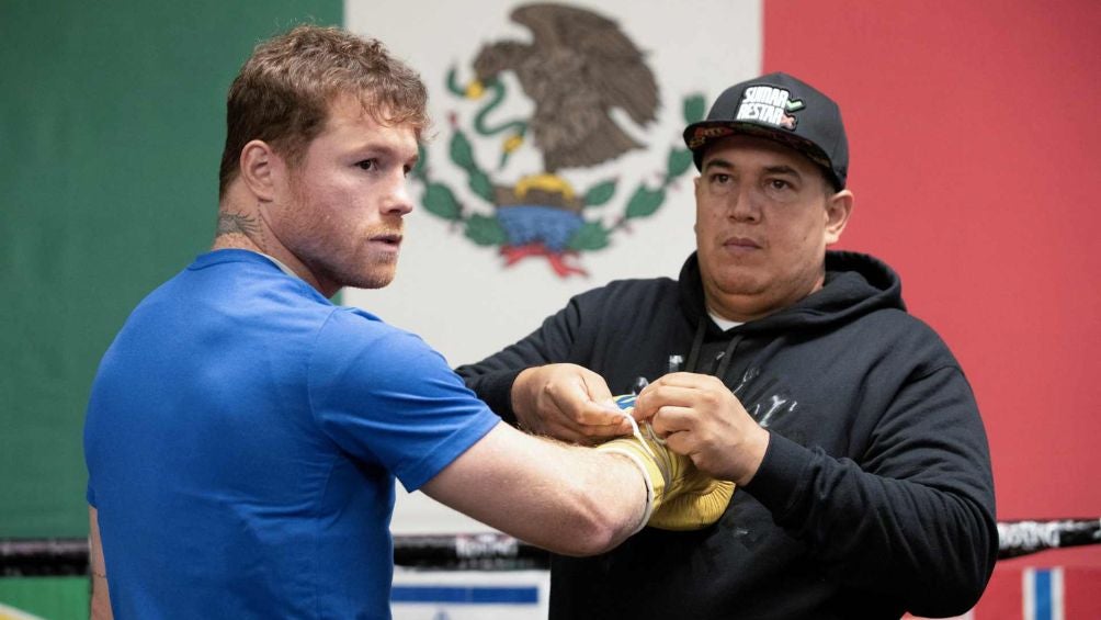 Reynoso en entrenamiento con Canelo Álvarez