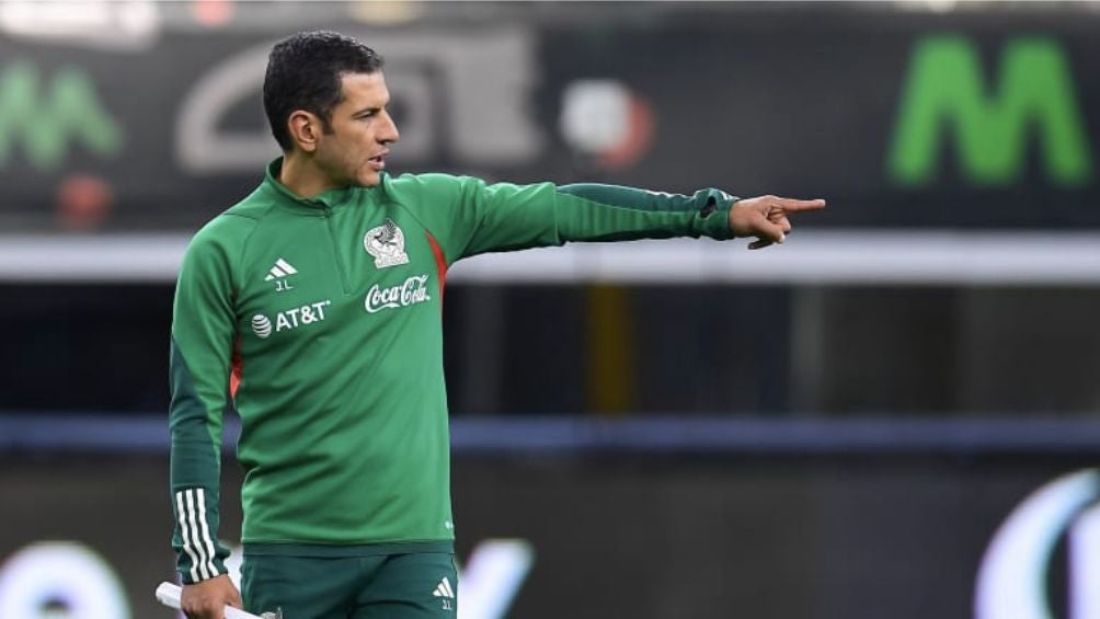 Jaime Lozano durante un entrenamiento