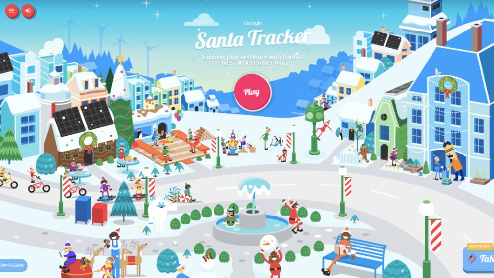 El inicio de Santa Tracker