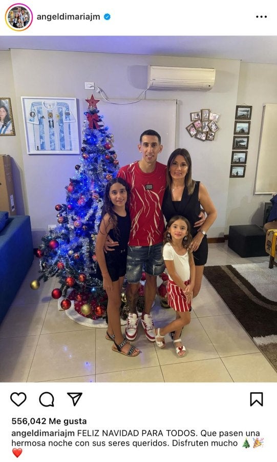 Ángel Di María en Navidad